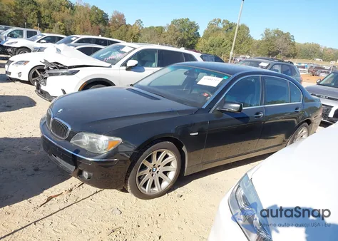 2006 BMW 750Li z USA, uszkodzony, nr VIN WBAHN83526DT37603